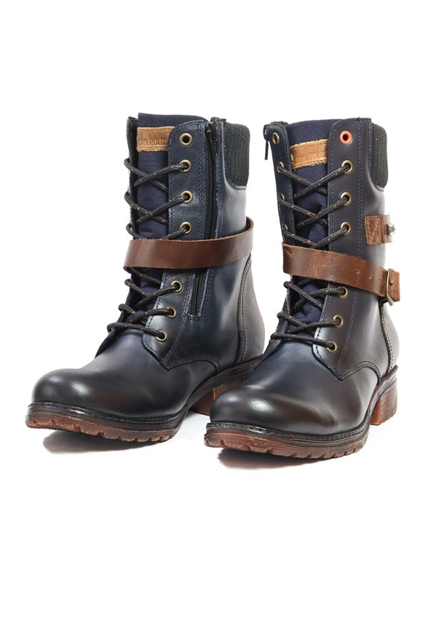 BOTAS SAN POLOS CASUAL MUJER EK1559 AZUL
