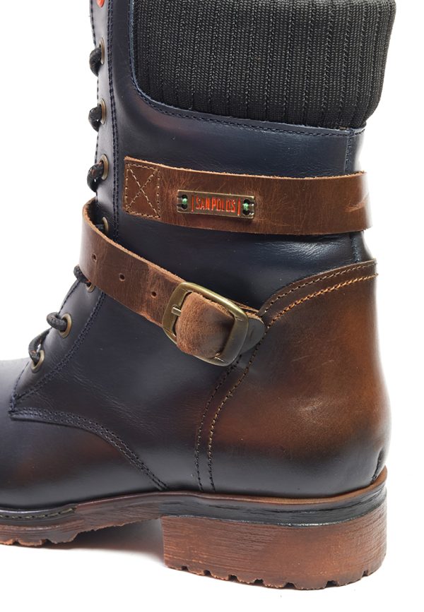 BOTAS SAN POLOS CASUAL MUJER EK1559 AZUL - Imagen 6