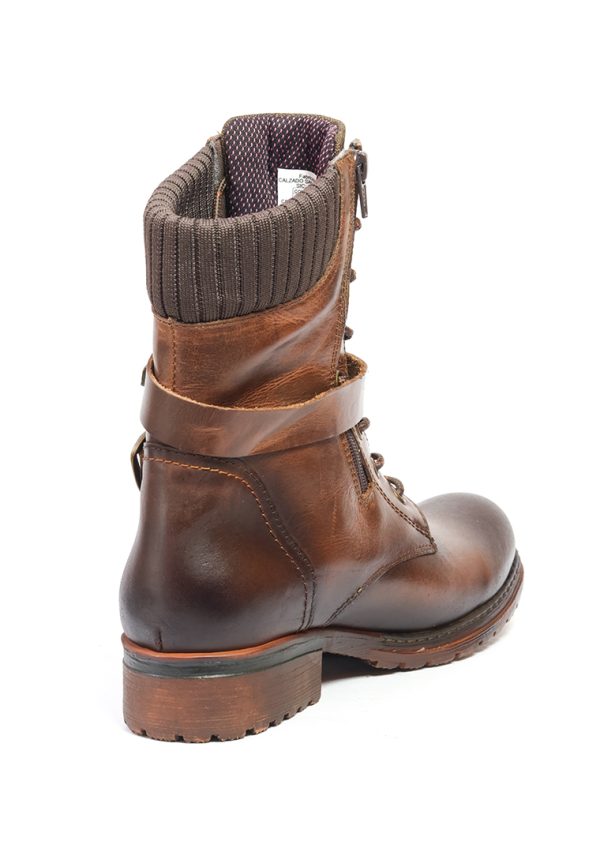 BOTAS SAN POLOS CASUAL MUJER EK1559 MIEL - Imagen 4