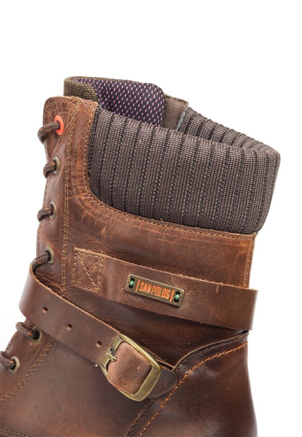 BOTAS SAN POLOS CASUAL MUJER EK1559 MIEL - Imagen 6