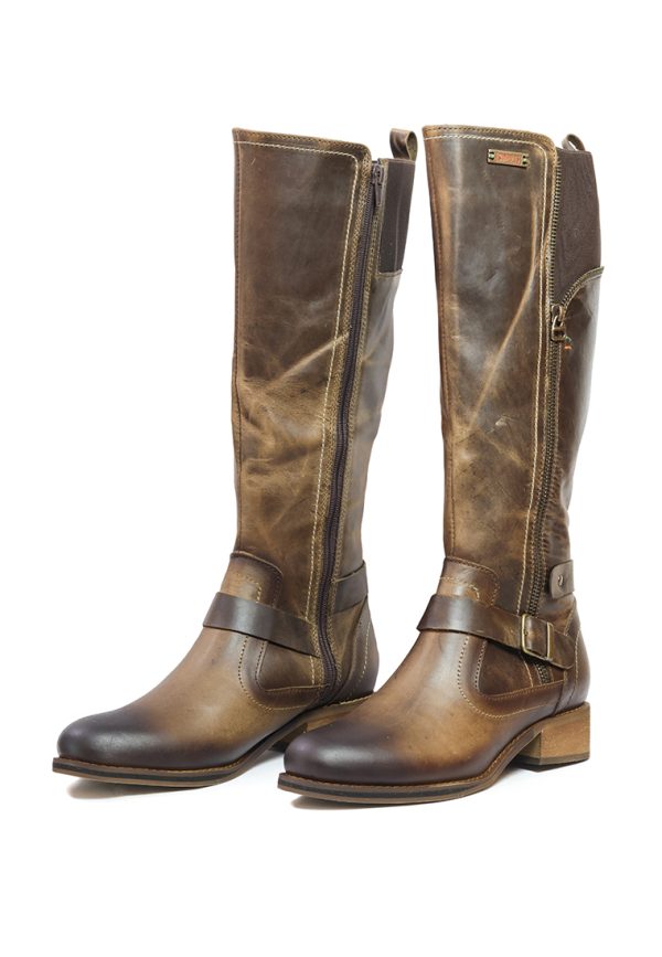 BOTAS SAN POLOS CASUAL MUJER EK2358 PARDO