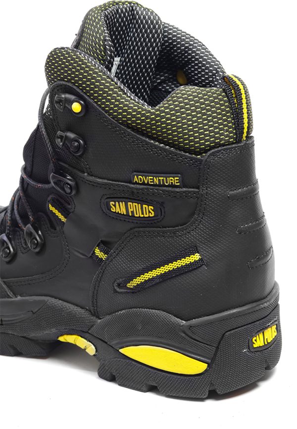 BOTAS SAN POLOS INDUSTRIAL HOMBRE 2838 NEGRO AMARILLO - Imagen 6
