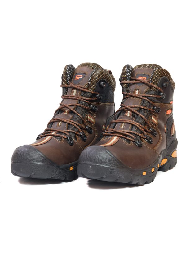 BOTAS SAN POLOS INDUSTRIAL HOMBRE 2838 CAFÉ NARANJA