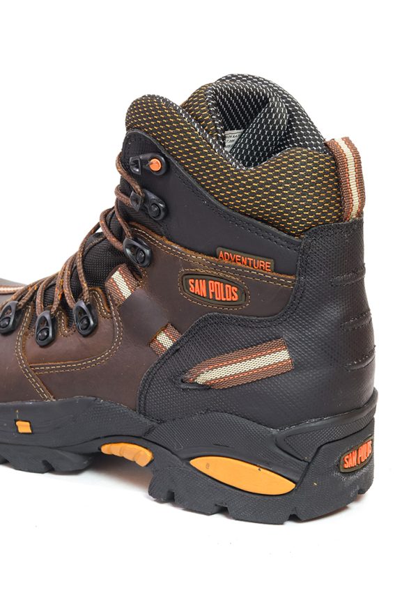 BOTAS SAN POLOS INDUSTRIAL HOMBRE 2838 CAFÉ NARANJA - Imagen 6