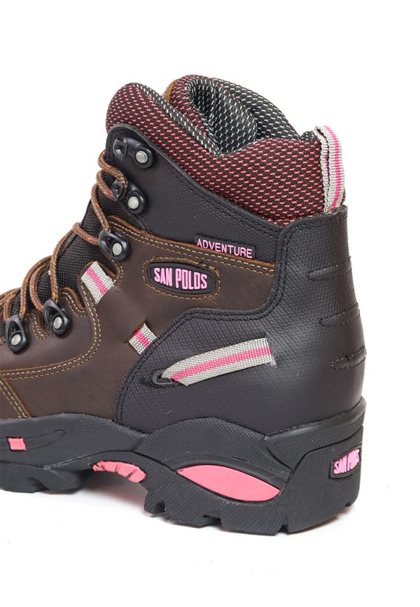 Botas San Polos Industrial Mujer 2838 Café Fucsia - Imagen 6