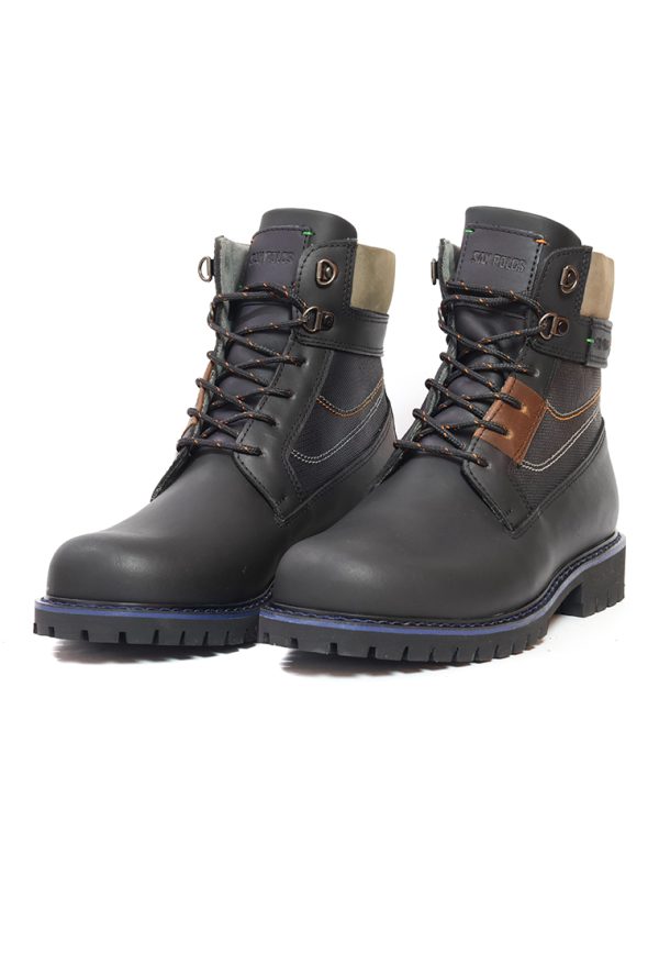 BOTAS SAN POLOS CASUAL HOMBRE 3363 NEGRO