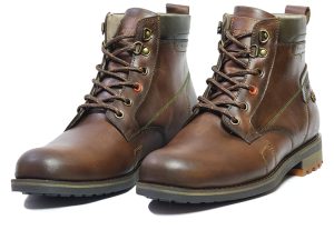 BOTAS SAN POLOS CASUAL HOMBRE 3408 COÑAC VERDE