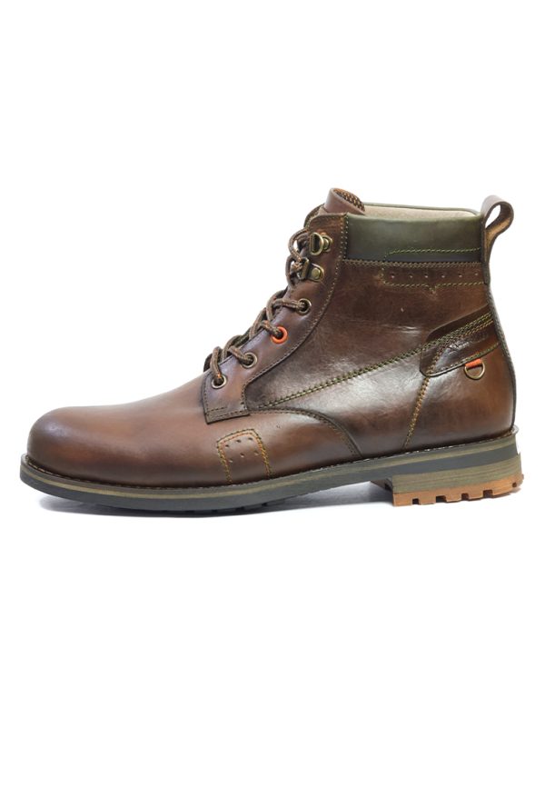 BOTAS SAN POLOS CASUAL HOMBRE 3408 COÑAC VERDE - Imagen 6