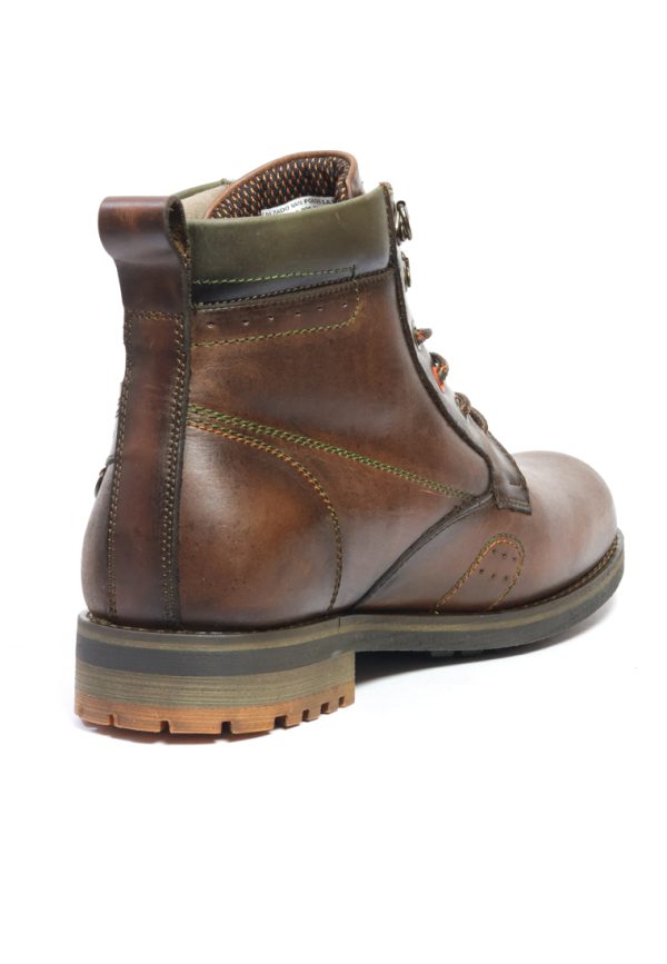 BOTAS SAN POLOS CASUAL HOMBRE 3408 COÑAC VERDE - Imagen 5