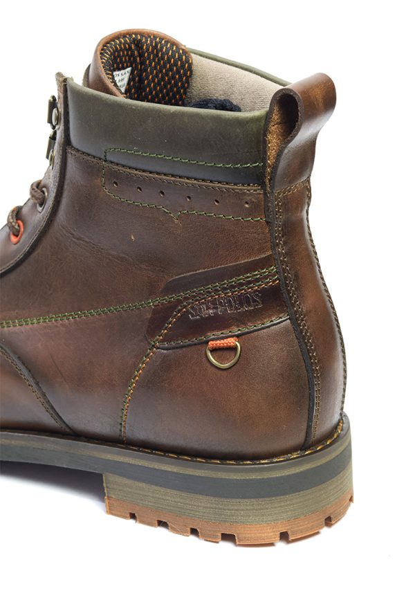 BOTAS SAN POLOS CASUAL HOMBRE 3408 COÑAC VERDE - Imagen 3
