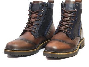 BOTAS SAN POLOS CASUAL HOMBRE 3694 COÑAC AZUL