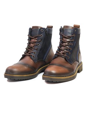 BOTAS SAN POLOS CASUAL HOMBRE 3694 COÑAC AZUL