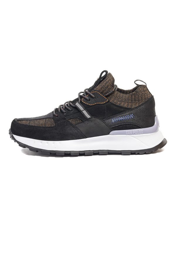 ZAPATO SNEAKER SAN POLOS HOMBRE 3808 NEGRO - Imagen 3