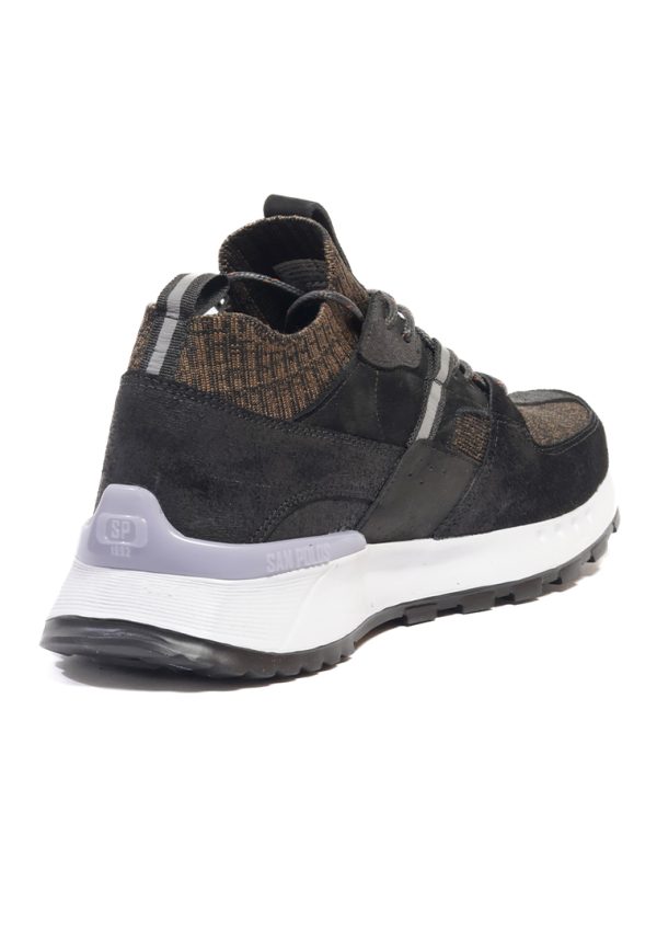 ZAPATO SNEAKER SAN POLOS HOMBRE 3808 NEGRO - Imagen 4