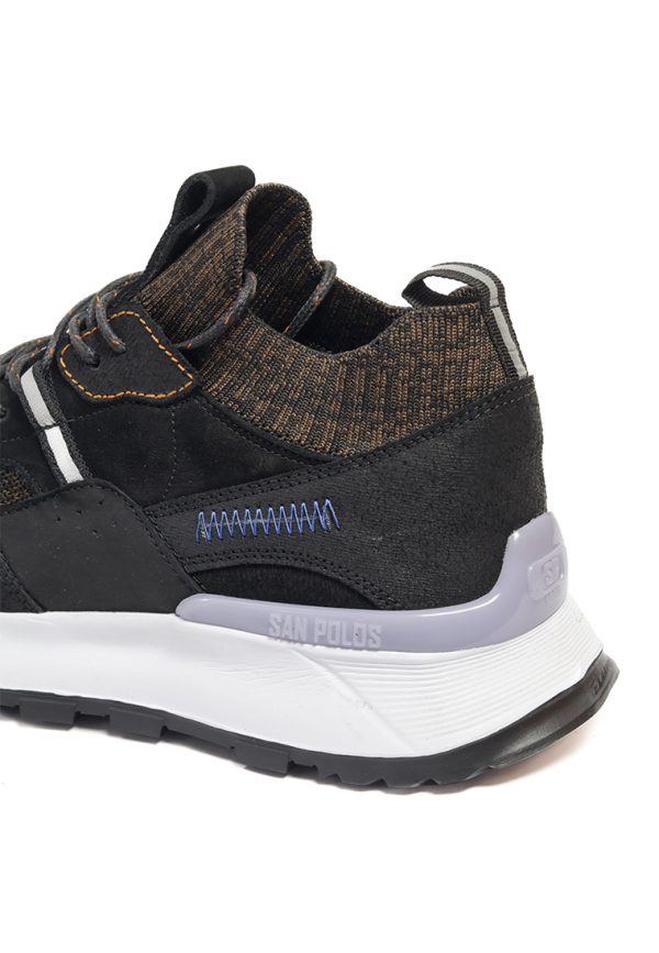 ZAPATO SNEAKER SAN POLOS HOMBRE 3808 NEGRO - Imagen 6