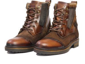 BOTAS SAN POLOS CASUAL HOMBRE 3878 MIEL CON VERDE