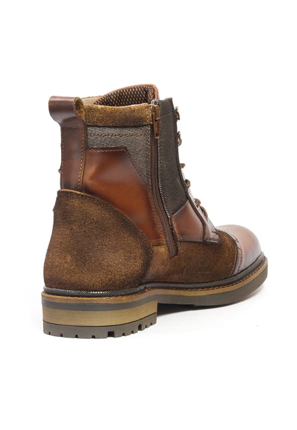 BOTAS SAN POLOS CASUAL HOMBRE 3878 MIEL CON VERDE - Imagen 5