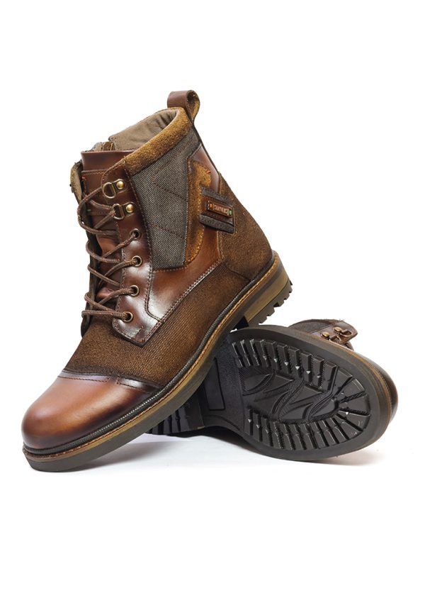 BOTAS SAN POLOS CASUAL HOMBRE 3878 MIEL CON VERDE - Imagen 4