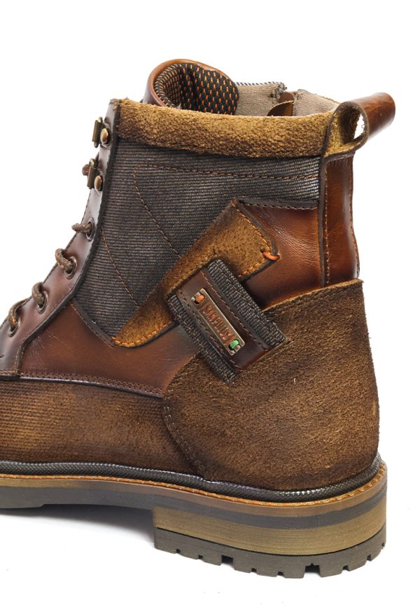 BOTAS SAN POLOS CASUAL HOMBRE 3878 MIEL CON VERDE - Imagen 3