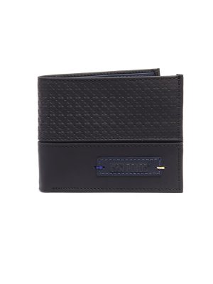 Billetera de Cuero para Hombre San Polos JB030 - Negro y azul