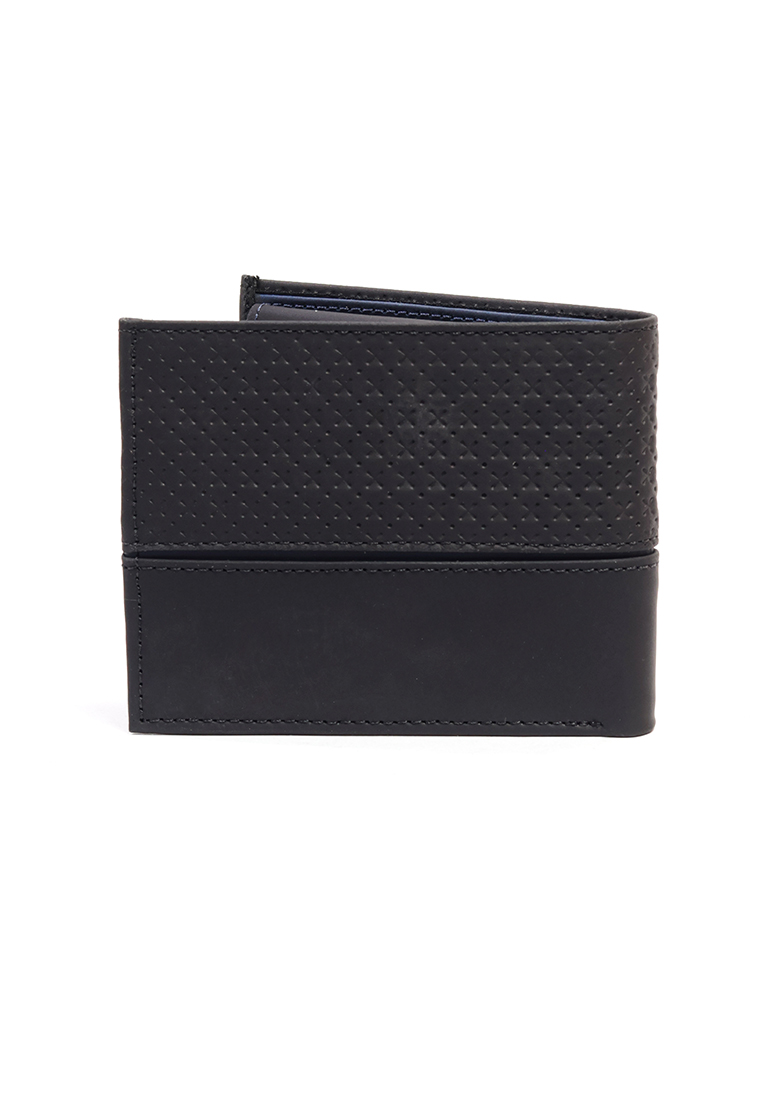 Billetera de Cuero para Hombre San Polos JB030 - Negro y azul - Imagen 2
