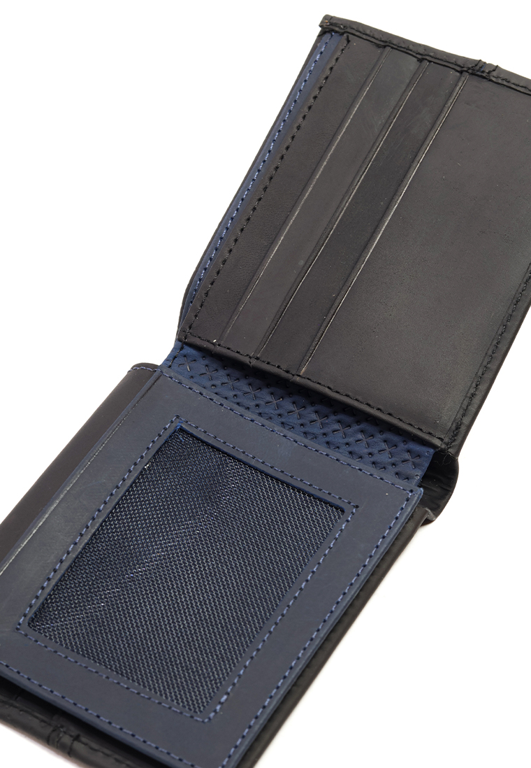 Billetera de Cuero para Hombre San Polos JB030 - Negro y azul - Imagen 5