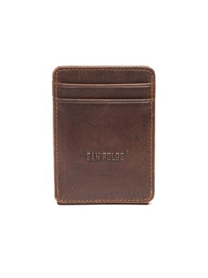 Tarjetero de Cuero para Hombre San Polos JB043 - Miel