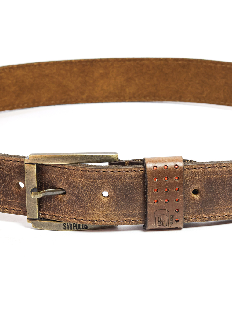 Cinturón de Cuero para Hombre San Polos JB044 - Pardo Azul - Imagen 6