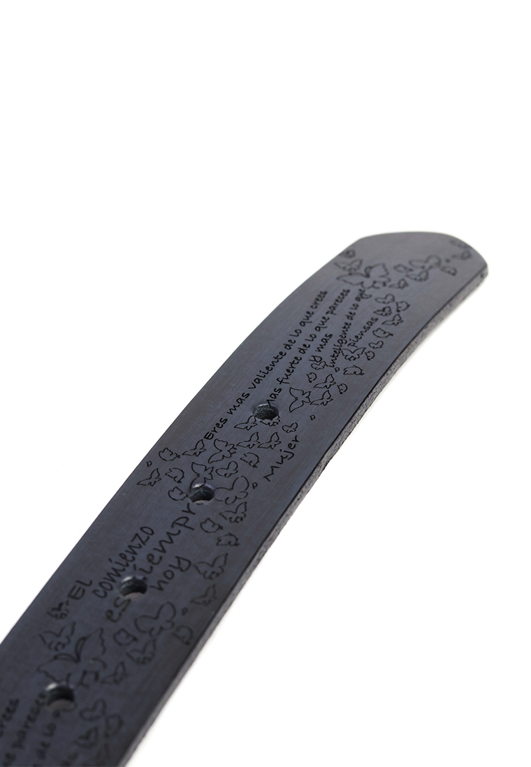 Cinturón de Cuero para Mujer San Polos RMGM02 - Negro y Azul - Imagen 4