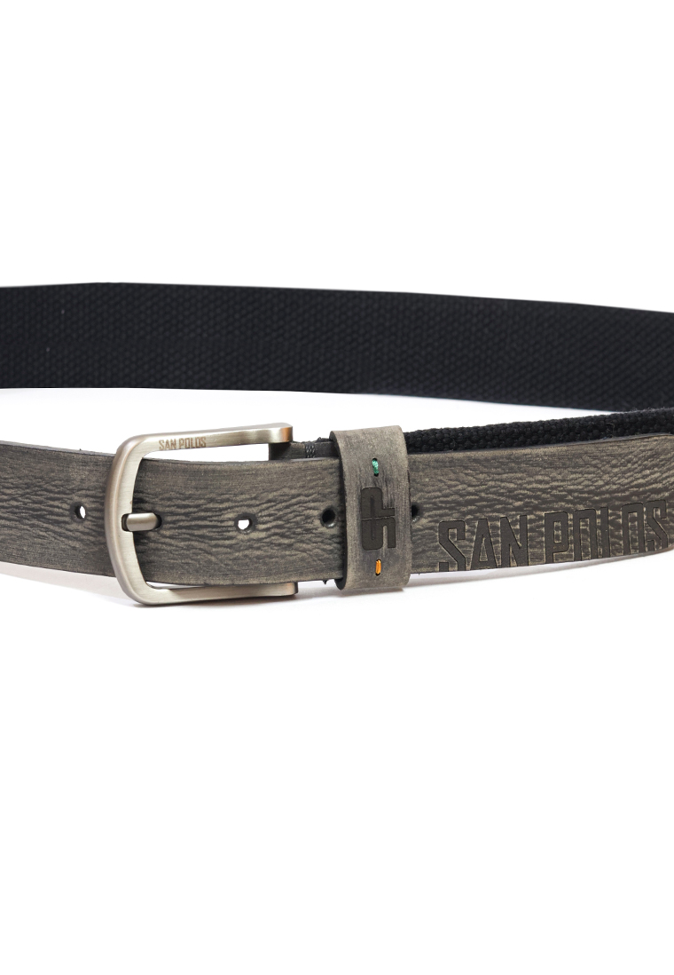 Cinturón de Cuero para Hombre San Polos RA003 - Negro - Imagen 5