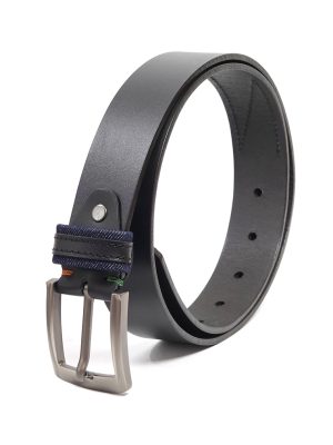 Cinturón de Cuero para Hombre San Polos RMG032 - Negro