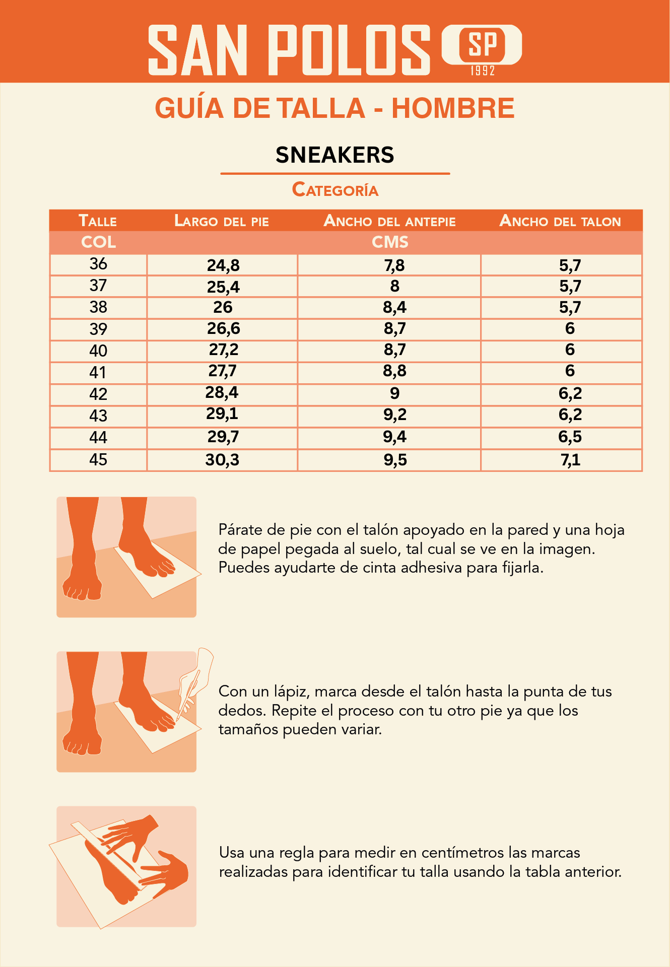 SNEAKERS SAN POLOS HOMBRE 3378 MIEL - Imagen 6