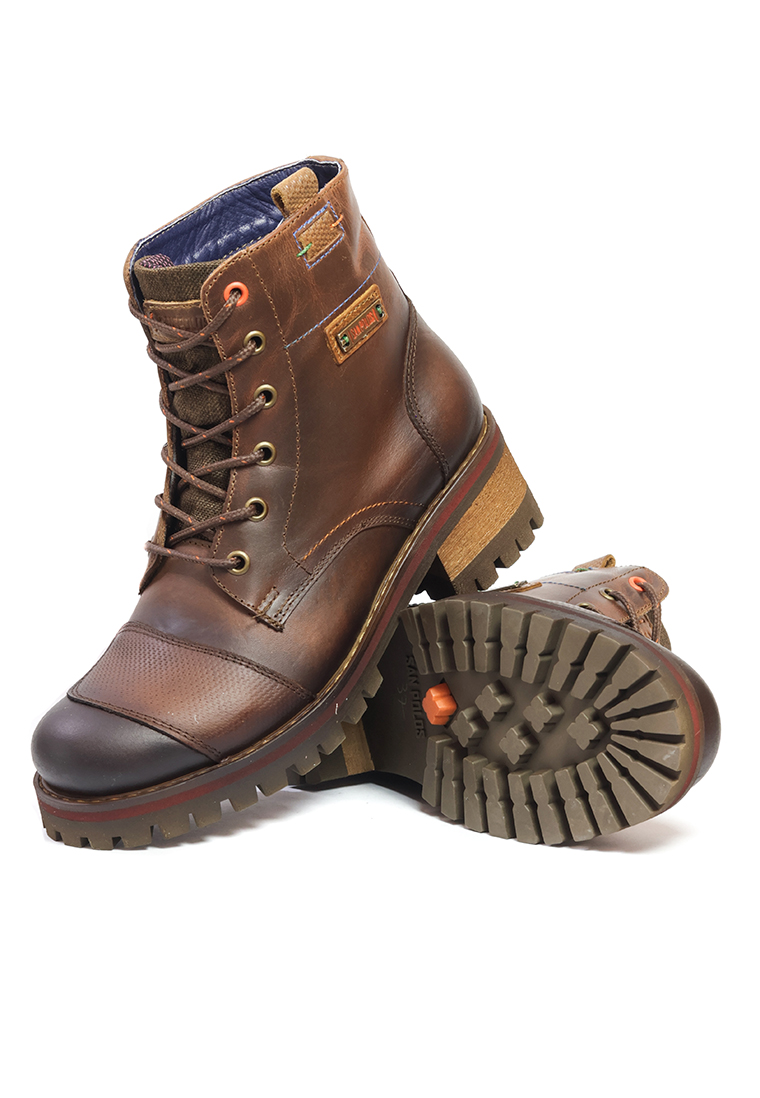 BOTAS SAN POLOS MOTO MUJER EK2101 COÑAC - Imagen 4