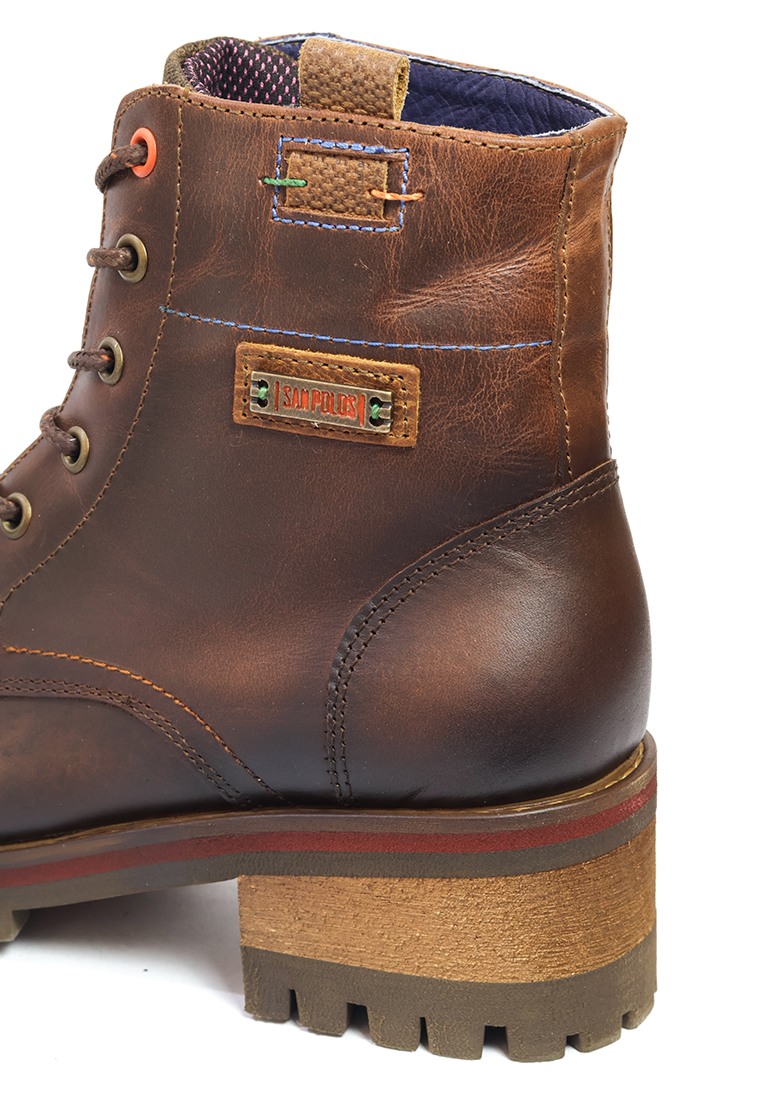 BOTAS SAN POLOS MOTO MUJER EK2101 COÑAC - Imagen 5