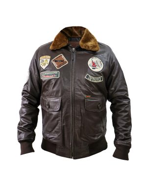 CHAQUETA SAN POLOS CUERO HOMBRE OXG-H002 CHOCOLATE