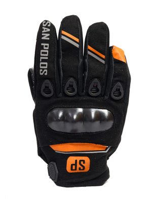 GUANTES SAN POLOS GTS-002 NEGRO NARANJA