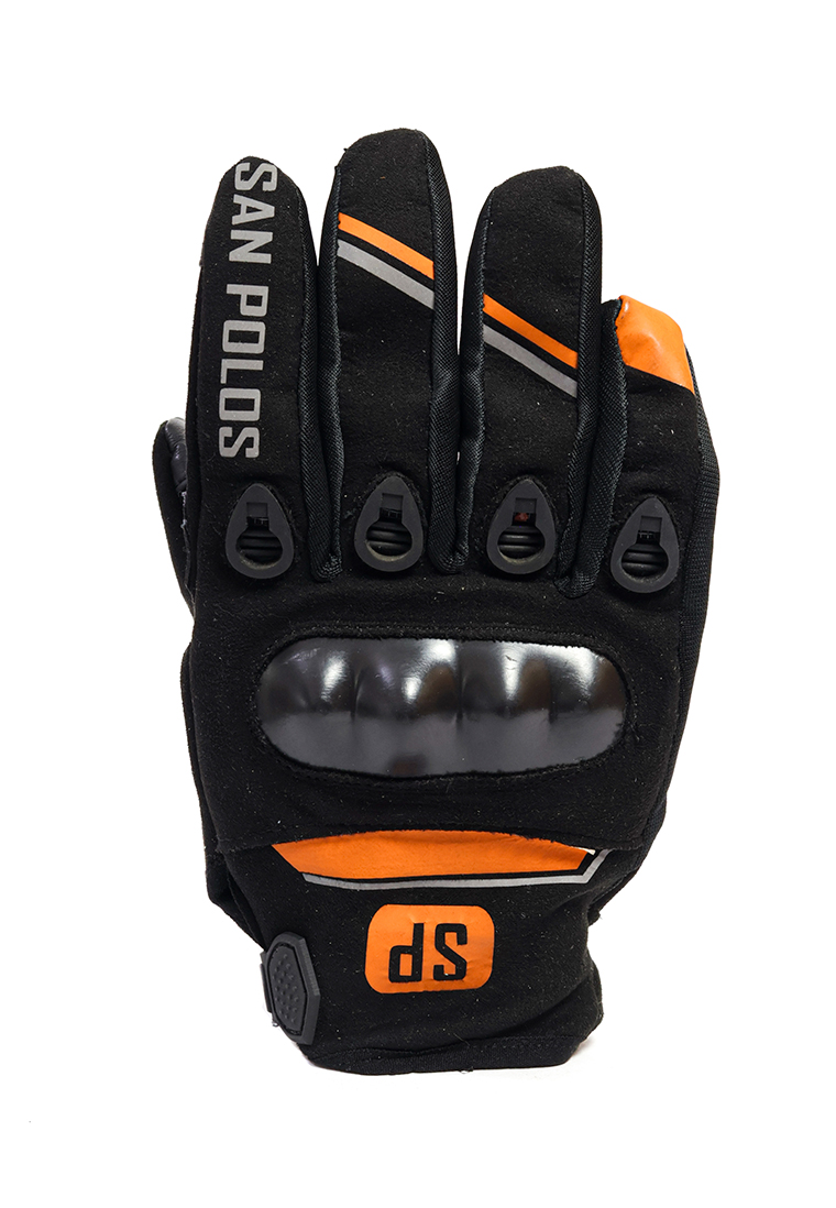 GUANTES SAN POLOS GTS-002 NEGRO NARANJA